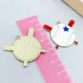 Sports style enamel baseball charm pendant for DIY jewelry with pink size ruler - 1 Piece (26*30mm) / Red Baseball Accessory