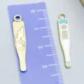 Thermometer enamel alloy charm pendant for medical theme DIY jewelry accessories - Thermometer (23051) / 1 Piece (30x6mm)