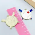 Sporty enamel baseball alloy pendants for DIY jewelry making shown with ruler for scale - 1 Piece (26*30mm) / Blue Baseball Accessory