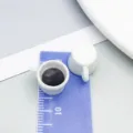 Miniature white resin coffee cup pendant charm for DIY handmade jewelry crafts - White Resin 3D Small Coffee Cup (23958)