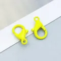 Neon yellow alloy lobster clasp for DIY jewelry making accessories - Lobster Clasp (303) / 1 Piece (14*8mm) / Yellow