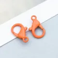 Bright orange lacquered alloy lobster clasp for DIY jewelry making and necklace crafts - Lobster Clasp (303) / 1 Piece (14*8mm) / Orange Yellow