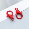 Red painted alloy 303 lobster clasp connector for DIY bracelet and necklace jewelry making - Lobster Clasp (303) / 1 Piece (14*8mm) / Red