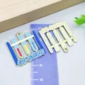 Enamel test tube charm with 'GO STUDY' slogan for student graduation DIY crafts - GO STUDY Test Tube Style (27450) / 1 Piece/Pack (26*25mm) / Blue