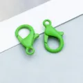 Bright green alloy lobster clasp pendant connector for DIY jewelry making and crafts - Lobster Clasp (303) / 1 Piece (14*8mm) / Green