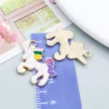 Enamel cartoon unicorn charms for DIY handmade jewelry making and craft accessories - Colorful Enamel Unicorn (14749)