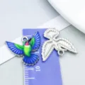 Ciondoli a forma di colibrì colorati per la creazione di collane e orecchini fai-da-te - Colibrì Con Ali Spiegate (27649)