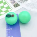 Niedliche grüne Apfel-Anhänger aus Harz für DIY-Schmuckherstellung und Bastelarbeiten. - Frucht Apfel (19694) / 1 Stück (20x18mm) / Grün