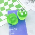 Grüne Pilz-Anhänger aus Harz für DIY Schmuckherstellung - Glitzernder Pilz (24156) / 1 Stück (18x12mm) / Grün