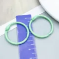 Mint green painted metal binder ring for DIY loose-leaf notebooks, journals and keychains - Light Green Painted (26253) / 1 Piece (30mm/25mm)