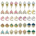 Colección de dijes marinos de aleación con medusas, delfines y colas de sirena DIY. - Serie Océano Mixta (SN1806) / Juego de 20 Piezas