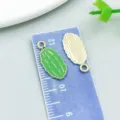Ciondolo in lega a forma di melone amaro verde per gioielli fai-da-te con scala righello - Melone Amaro (27968)