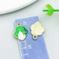 Ciondolo in smalto a forma di cavolo cartone animato per gioielli DIY con scala - Cavolo Cinese (27971)