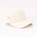 Off-white flat top cap, casual outdoor hiking sun hat, breathable cadet hat for men and women. - Adjustable / Off White