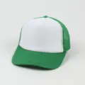 Atmungsaktive Sommer-Netz-Baseballcap, grün-weiße Trucker Cap für den Sonnenschutz im Freien. - Verstellbar / Grün
