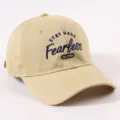 Καπέλο μπέιζμπολ κεντημένο vintage βαμβακερό dad hat streetwear χακί καπέλο ηλίου ανδρικό - 56-58cm / Χακί