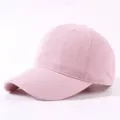 Pink washed cotton baseball cap, soft top casual dad hat for men and women daily wear. - Light Pink