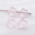 Transparent light pink star shaped glass beads with gold dust for DIY jewelry making - Transparent Pink Style (26717)