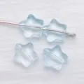 Transparent light blue star-shaped glass beads for DIY jewelry making accessories - Transparent Blue Style (26724)