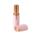 Electric lipstick hair remover, pink and rose gold portable mini facial epilator variant. - Pink