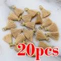 20pz mini nappe dorate con anelli per la creazione di gioielli fai da te, portachiavi e ciondoli. - Champagne