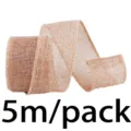 40mm drahtkanten juteband 5m packung rustikales leinenband geschenkverpackung schleifen. - Fleischrosa