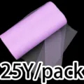 Light purple tulle fabric roll for wedding party decoration 25Y pack DIY craft supply - Pink Purple