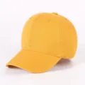 Solid color washed cotton baseball cap vintage distressed dad hat yellow variant item for men - Yellow