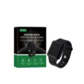 HOUKEA black sports fitness wristband with health shaping features and stylish square dial display - Black