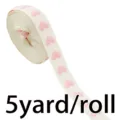 Nastro jacquard cuore rosa tessuto 1,6cm largo per confezione regalo matrimonio artigianato 5 yd - Rosa