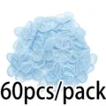 60pcs light blue embroidered butterfly lace patches for DIY crafts sewing apparel 4.3cm - 60 Pieces/Pack / Sky Blue