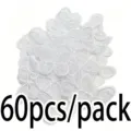 White lace embroidered butterfly patches, 60pcs/pack DIY sewing clothing accessories. - 60 Pieces/Pack / White