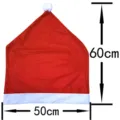 Fodera per sedia cappello di Natale tessuto rosso decorazione festa 50x60cm casa cucina - Rosso