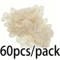 60pcs beige lace butterfly embroidery patches for handmade DIY clothing hair clips - 60 Pieces / Champagne
