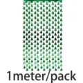 Green Christmas tree hanging string curtain decoration, 1 meter per pack party decor. - Green