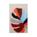 Tapis de bain antidérapant tufté design feuille abstraite moderne tapis de sol doux - Feuille / 40x60cm