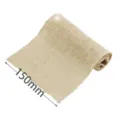 Natural jute burlap fabric ribbon roll 150mm width for wedding crafts home decor DIY - 15cm Width