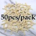 50pzas 1cm lazo de terciopelo accesorios DIY para caja de regalo envoltorio de flores y pelo - 50 Piezas / Beige