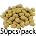 50pcs oeufs de Pâques en mousse jaunes mouchetés décoratifs pour les loisirs créatifs - Jaune Moutarde
