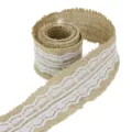 5cm Burlap Lace Ribbon Vintage Jute Fabric Trim for DIY Craft Wedding Home Party Decoration - 11