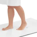 Tapis de bain absorbant en mousse à mémoire antidérapant pour chambre et salle de bain - Blanc Extra