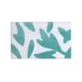 Tapis de bain tufté motif de feuille abstrait, tapis de sol antidérapant absorbant pour salle de bain. - 40x60cm / Vert clair