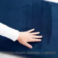 Tapis de bain antidérapant en flanelle et mousse à mémoire douce, variante bleue. - 43x61cm / Bleu foncé