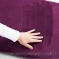 Tapis de Bain en Flanelle et Mousse à Mémoire Violet Doux Antidérapant pour Salle de Bain - Violet