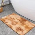 Tapis de bain moelleux et épais avec dos antidérapant, tapis absorbant pour la salle de bain. - 40x60cm / Brun Foncé