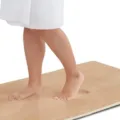 Tapis de bain absorbant en mousse beige, tapis doux antidérapant pour salle de bain et chambre. - Brun Clair