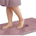 Tapis de Bain en Mousse à Mémoire Violet Absorbant Antidérapant pour Salle de Bain - Vieux Rose