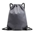 Gray drawstring backpack sports gym sack lightweight cinch bag for fitness and outdoor travel - Dark Gray