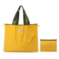 Grand sac cabas pliable de grande capacite, sac de courses portable, sac de rangement voyage. - Jaune