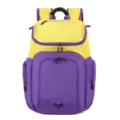 Großer Sport-Rucksack mit auffälligem gelb-violettem Farbmix, ideal für das Training. - Rucksäcke in Violett und Gelb